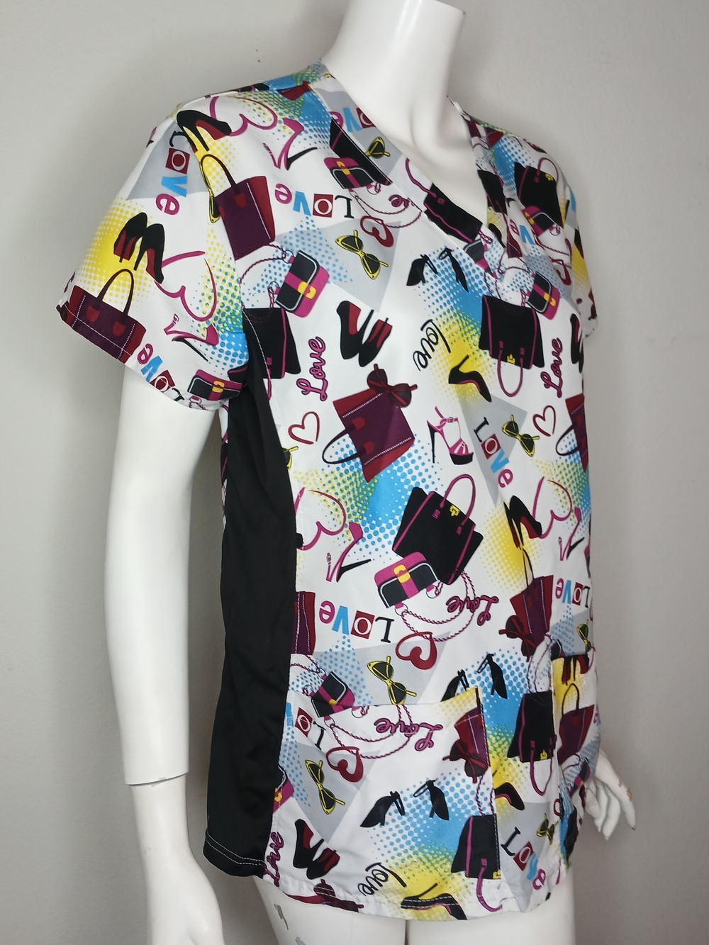 Green Town Scrub Top